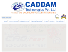 Tablet Screenshot of caddamtechnologies.in